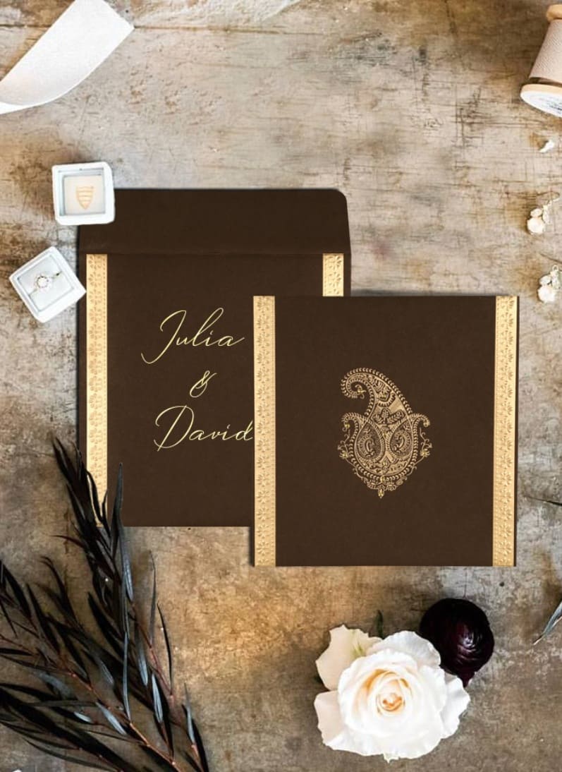 Embossed Wedding Invitations-123WeddingCards