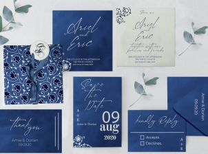 Foil Stamped Wedding Invitations