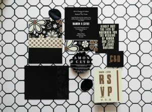 Screen Printed Wedding Invitations