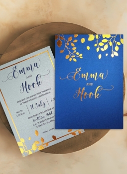 Foil Stamped Wedding Invitations-123WeddingCards