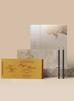 Screen Printed Wedding Cards-123WeddingCards